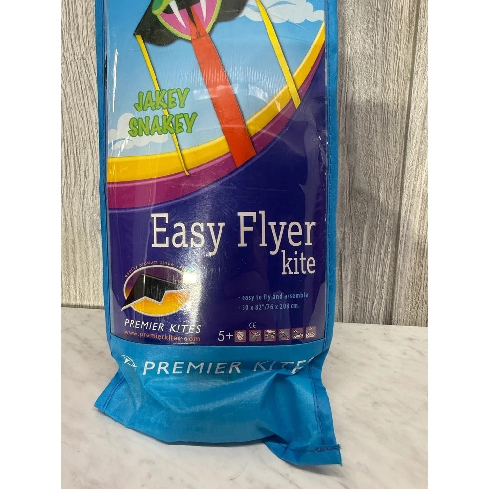 Premier Kites Jakey Snakey Easy Flyer Kite 44169 Multi Color Outdoor Toy NEW